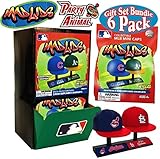 Party Animal Mad Lids MLB Mini Baseball Caps Blind Bags Gift Set Party Bundle - 6 Pack