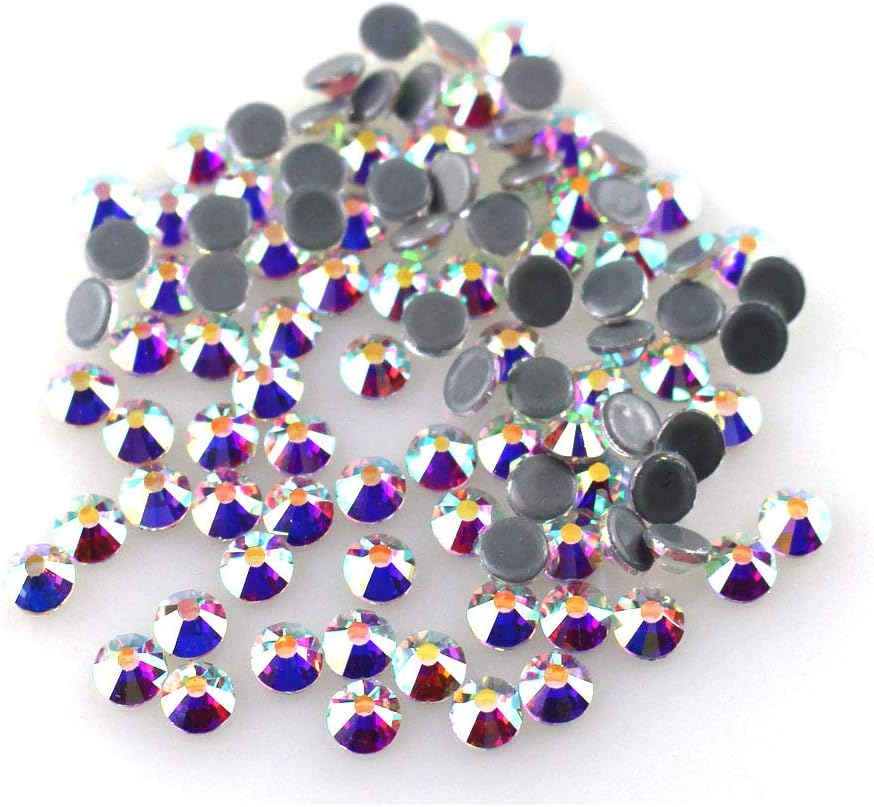 ACESTASS Premium Grade Hotfix Rhinestone Crystal Flatback Gems for Costume Dress Nail Art Crafts (Crystal AB,4mm SS16 700pcs)