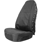 TIROL Semi Truck Seat Cover Waterproof Highback Seat Cover for Trucks 1PC | Heavy Duty, Front, Canvas Semi Seat Covers, Compatible with Freightliner, Cascadia, Peterbilt, Kenworth, Volvo, Work Truck