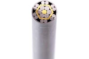 EZSMITH Mosaic Pin - (0.250 (1/4) Inch Diameter) - (839SSBSB) - (Stainless Outer Material)(Brass & Stainless Inner Material) - Decorative Knife Handle Pins and Rods for Fixed Blade Knives