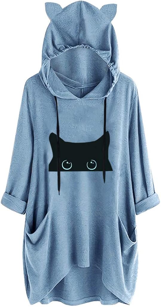 Sweat à Capuche Femme Grande Taille Uxxnjfg - Hiver Chaud - Oversize Baggy - Polyester Coton - Couleurs Variées