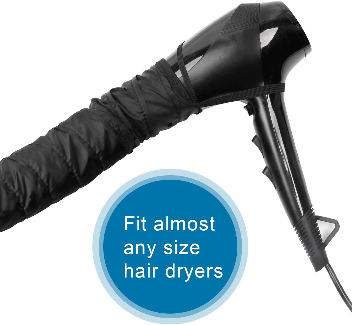 Upgraded Bonnet Attachment, Adjustable Hood Hair Dryer Hat with Extended Hose Length (Black) - Image 5
