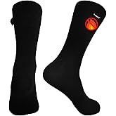 Fullsheild Fire Resistant Socks - Military Boot Socks, Flame Retardant for Auto Racing, Welding, Black