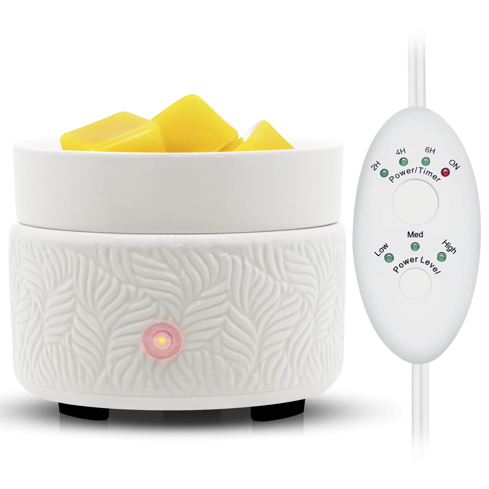 Photo 1 of ***STOCK PHOTO FOR REFERENCE ONLY***Candle Wax Melts Warmer Burner - Ceramic Essential Oil Warmer 3-in-1 candle warmer Timer Adjust Fragrance Intensity Auto Shut Off for Scented Wax Tart Cube Aromatherapy Home Office Bedroom Decor Gifts
