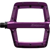 Race Face Turbine Pedals Purple, One Size | RaceFace Turbine Platform Pedals - Aluminum, Concave, 9/16" Purple