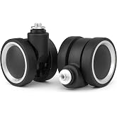 Vivikivi Luggage Replacement Wheels,2 Pcs Double-Row Suitcase Wheel,VLN-A39 | 2 Pcs Suitcase Wheels Replacement 55mm, DIY Repair Luggage Parts, Double-Row Luggage Casters, Premium Mute Spare Casters