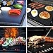 Ankway Non Stick Grilling Mats, (Set of 3) Non Stick Grill Mats Reusable Heavy Duty BBQ Grilling Mats for Gas, Charcoal, Electric Grill (1pcs 20
