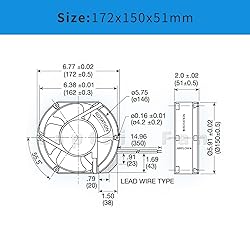 UF-15PC23BWH FULLTECH Fan 172 * 150 * 51MM 230V 29W