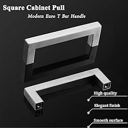 Gobrico Cabinet Handles 3-3/4" Hole Centers,Brushed