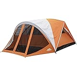 AsterOutdoor Camping Dome Tent 6 Person with Screen Room & Removable Rain Fly, Large Screen Room Porch, Waterproof, Easy Setu