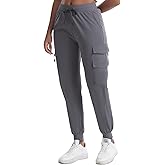 TrekChic Women's Hiking Pants with Pockets Water Resistant Lightweight Quick Dry Cargo Pants for Travel Outdoor