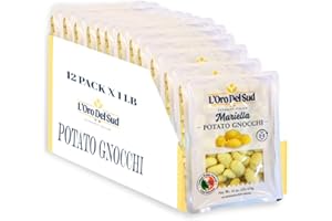 L'Oro Del Sud Pack of 12, Potato Gnocchi, Cooks in 2-3 Minutes, Shelf Stable, Mariella 12 Pack x 1 Lb