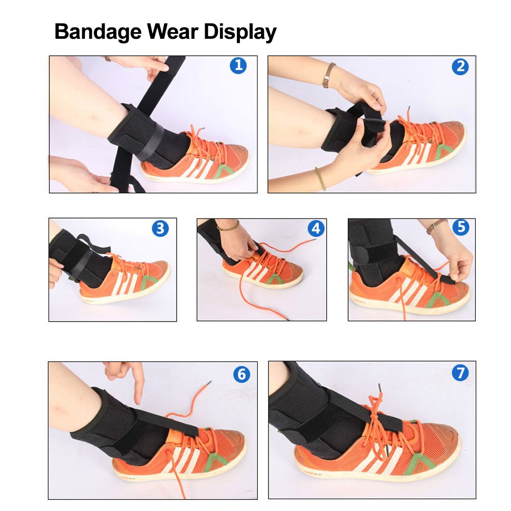 Plantar Fasciitis Splint Protector, One Size Adjustable Plantar Dorsal Support Brace Night Splint Supports Elastic Achilles Tendon Drop Foot Protector Orthosis : Beauty