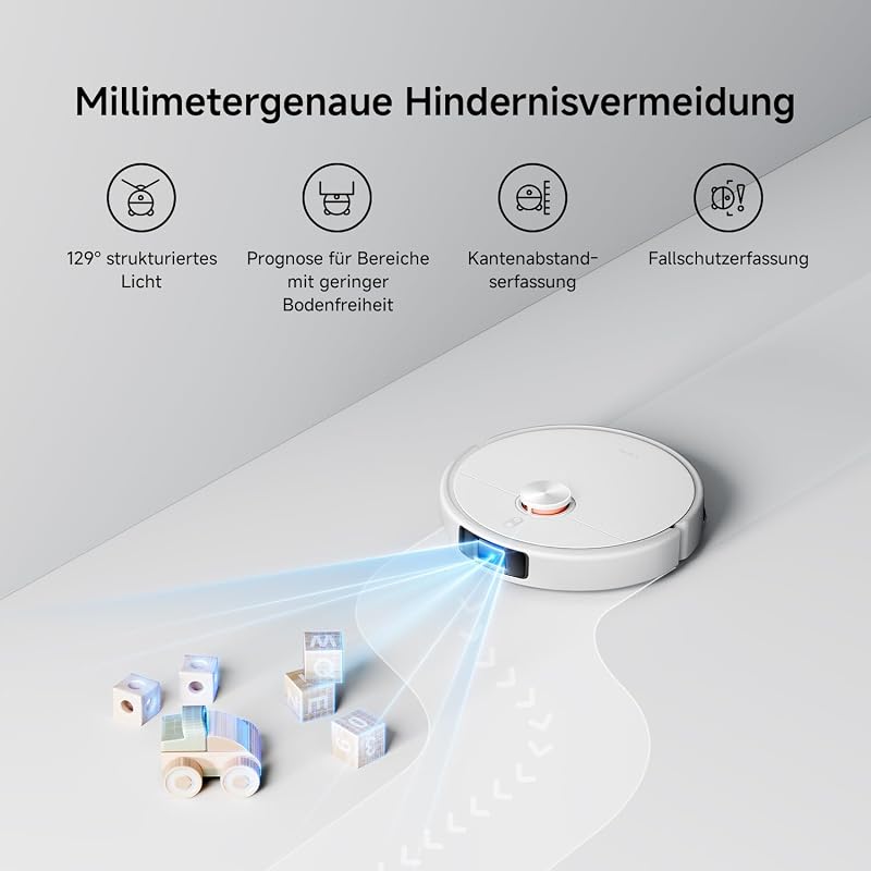 H50 Pro Saugroboter mit Wischfunktion, 15.000 Pa, ausfahrbarer Arm — Foto 7 von 8