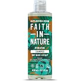 FAITH IN NATURE Organic Coconut Shampoo, 13.5 fl oz | Dry Hair &amp; Scalp | Nourishing natural shampoo with a vegan, cruelty free formula, free from silicones, parabens and SLS, for Dry Hair and Scalp
