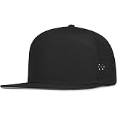 Chaseshine 4 Inclusive Sizes Flat Bill Performance Trucker Hat Men Women, 7 Panel Snapback Running