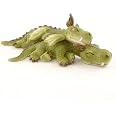 Figurine Dragon Miniature Jardin Féérique - Résine Peinte à La Main 4.4x8 Cm - Décoration Terrarium, Jardin