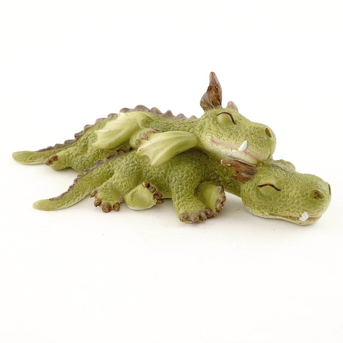 Top Collection Miniature Fairy Garden and Terrarium Mini Dragons Cuddling Figurine