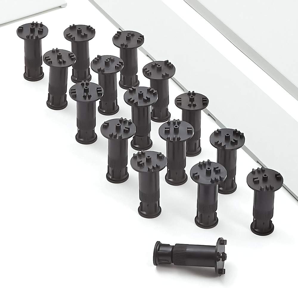 Milano Slate Effect Shower Tray Feet - 16 Pack - Polypropylene - 30x100mm