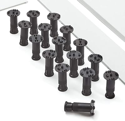Milano Slate Effect Shower Tray Feet - 16 Pack - Polypropylene - 30x100mm