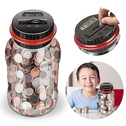 Winnsty Coin Piggy Bank Saving Jar, Digital Coin
