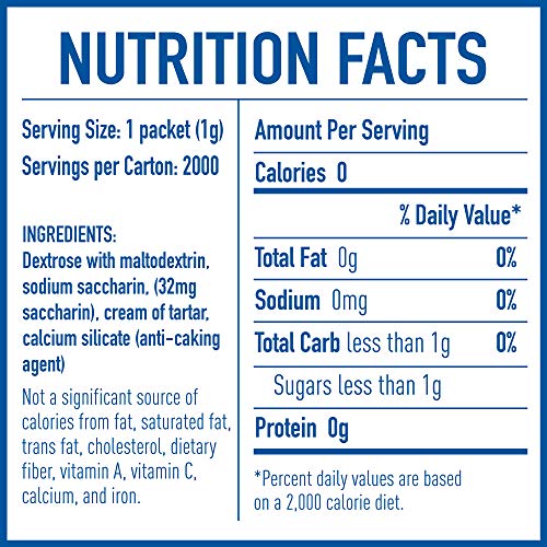 image for EQUAL 0 Calorie Sweetener, Pink, Saccharin Sugar Substitute, Zero Calo