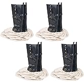 LAKE OF FIRE 4 Pcs Boot Bag for Cowboy Boots - Travel Boot Storage Shoes Bag for Cowboy Boot Protection (21" X 12")
