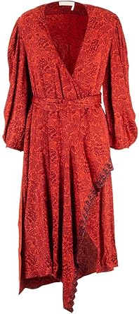 red silk dress uk
