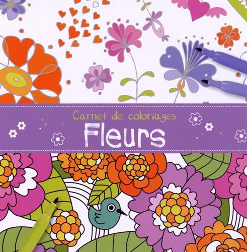 Carnet de coloriages fleurs