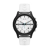 AX Armani Exchange Men's Chronograph White Silicone