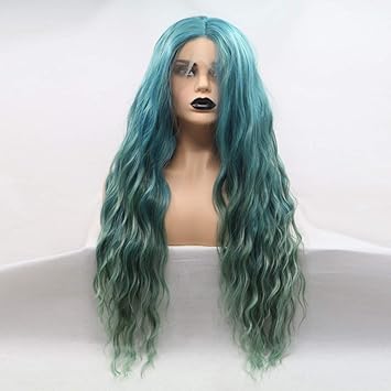 Amazon Com Kuvv Realistic Green Gradient Wig Africa Small Small