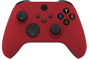 eXtremeRate Replacement Shell for Xbox Series X & S Controller - Personalized Upgrade - Passion Red Soft Touch Grip Custom Cover Case Faceplate for Xbox Core Controller
