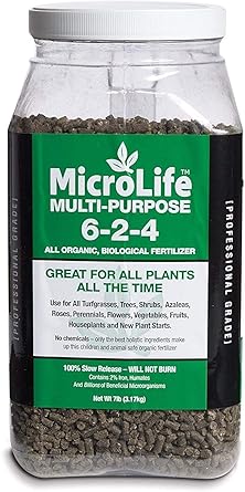Organic Fertilizer Multi Purpose For All Vegetables Flowers Trees Professional Grade By Microlife Granulated 6 2 4 7lb Amazon In Industrial Scientific