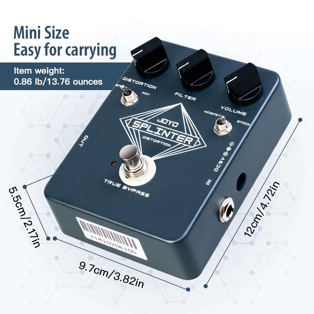Mua JOYO Distortion Guitar Effect Pedal with Selectable MOSFET & FAT ...