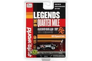 AW AUTO WORLD Auto World 4Gear Hot Wheels - Don The Snake Prudhomme 1973 Plymouth Cuda Funny Car (Black) HO Scale Slot Car