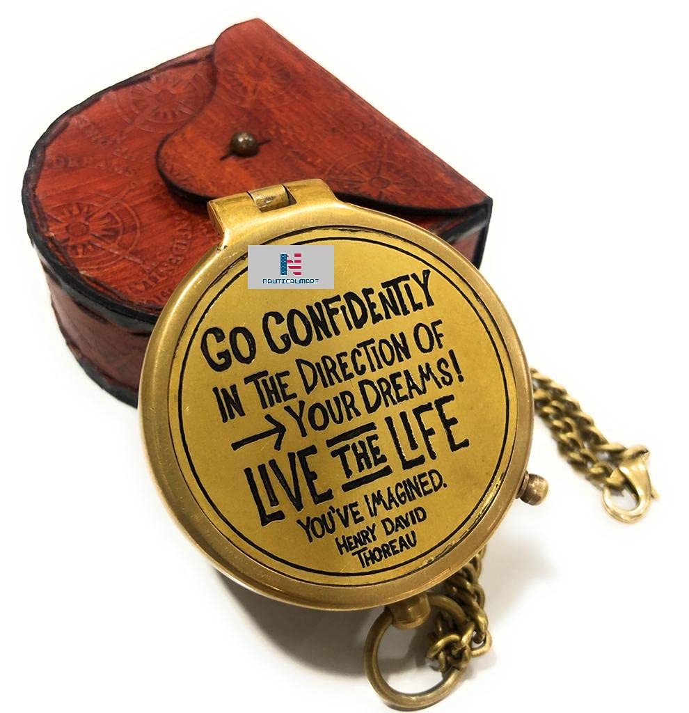 NauticalMart Brass Compass (Quote8)