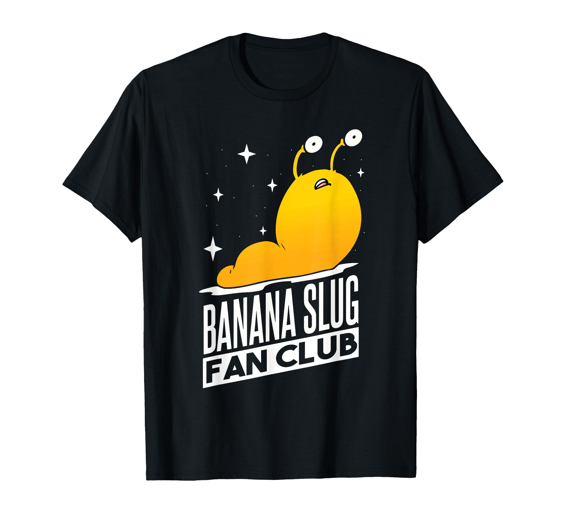 Photo 1 of (SMALL) (USED/FAIR) Yellow Banana Slug Fan Club T-Shirt small