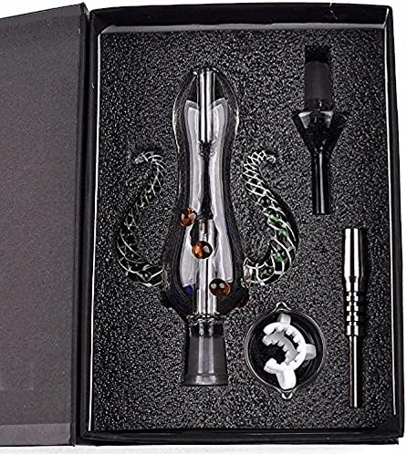 RORA 8" High Glass Bowl Glass Accessories Smoking Accessories (Multi Color)