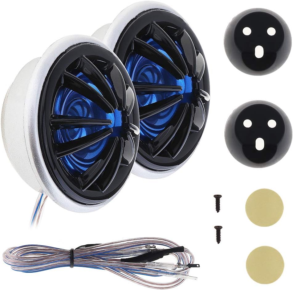 ePathChina 2Pcs 150W YH-66 Car Horn Dome Tweeter Audio Loudspeaker, Car Stereo Treble Speaker