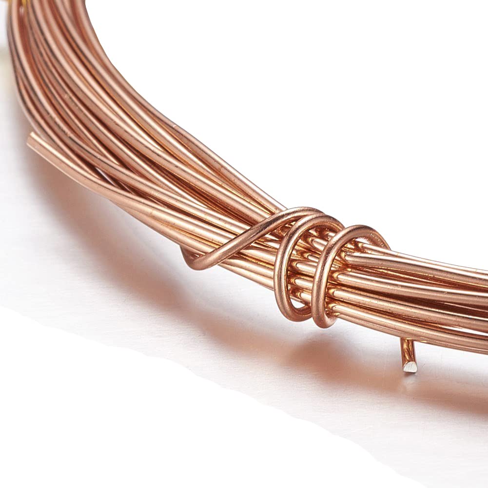 12 m Aluminium Wire 1 mm Jewellery Wire Bending Wire Aluminium Wire Craft Wire Bead Wire Decorative Wire Painted Wire Flower Wire Modelling Wire (Copper)