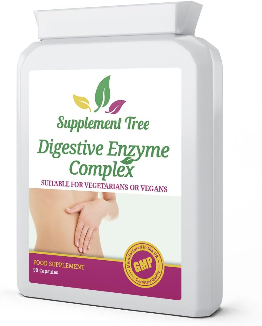 Digestive Enzymes Complex 90 Vegetarian Capsules, 90 count (Pack of 1)
