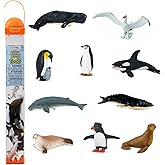 Safari Ltd. Antarctica Toob - Toy Figurines Penguins, Whales, Seals, & More- Fun Educational Play Toy Figure Set for Boys, Girls & Kids 3+
