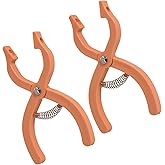 UPTTHOW Safety Eyes Jig Pliers Auxiliary Tool For Attaching Doll Eyes And Noses For Amigurumi And Crochet, DIY Craft Install Accessories Supplies For Stuffed Animals, Orange(2Pcs)