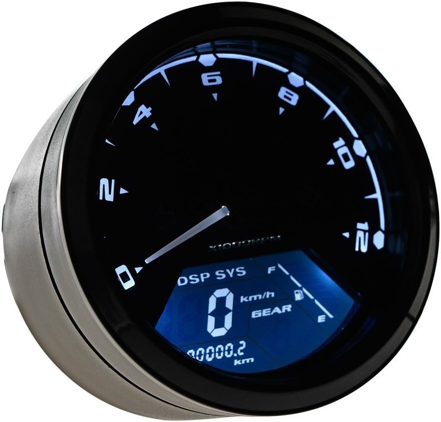 LTC® Universal 12000 RPM 199 KMH MPH Odometer Speedometer Tachometer