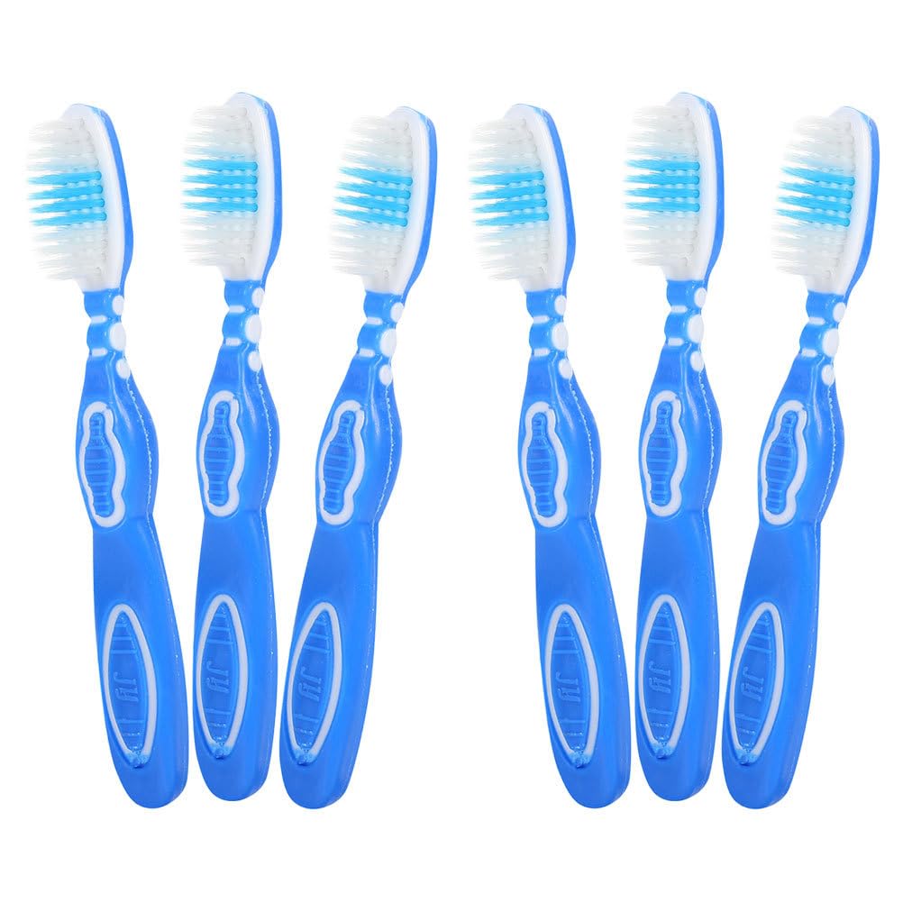 6pcs Mini Toothbrush Portable Design with Soft Bristles for Cleaning for Travel and Household Use Ergonomic Grip for Comfort Compact