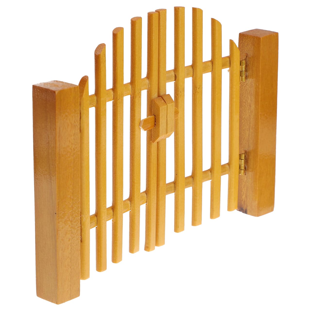 Photo 1 of NUOBESTY Miniature Fence Wood Picket Fence Wood Gate Door Fairy Garden Ornament DIY Crafts Dollhouse Decor