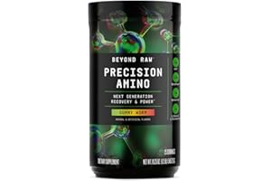 BEYOND RAW Precision Amino, Recovery & Power Amino Acid Formula, Fuel Muscles, Enhance Hydration, Gummy Worm, 25 Servings