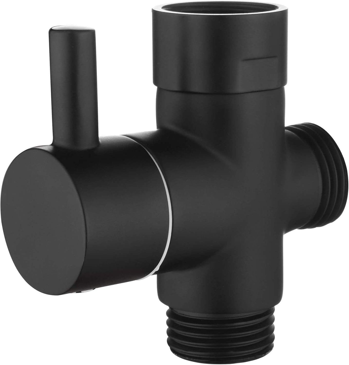 Tecmolog DSF007C 3-Way Switch Valve G 1/2 Brass Diverter Switch Valve for Hand Shower Valve Shower Black