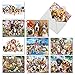 The Best Card Company - 10 Blank Animal Cards Boxed (4 x 5.12 Inch) - Assorted Pets, Zoo, Wildlife Cards for Kids - Off the Leash M6641OCB