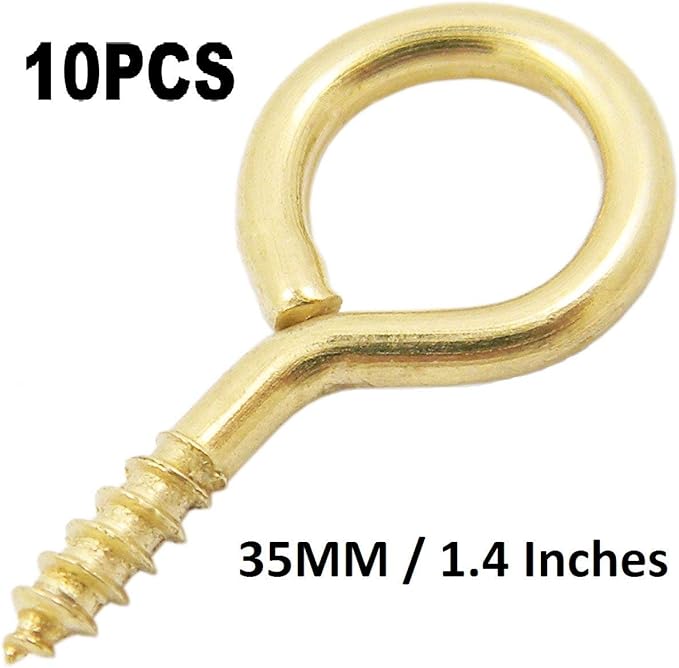 Eye Screws Hooks Bolt Vine Small Bulk Hardware Heavy Duty 35 mm / 1.4